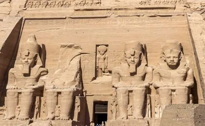 Der Tempel von Abu Simbel in Assuan in Ägypten