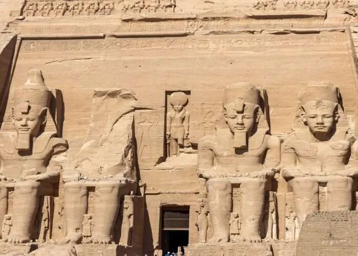 Der Tempel von Abu Simbel in Assuan in Ägypten